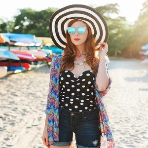Boho Style Silky Kimono/Bathing Suit Coverup!